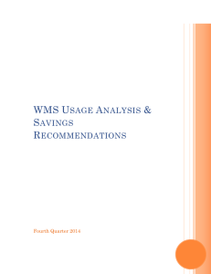 WMS Usage Analysis & Savings Recommendations
