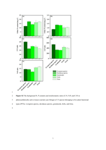 Title1*Foraging strategies of pinus elliotii root respond to nitrogen