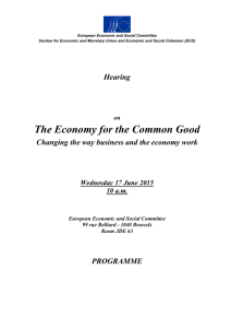 The EU Budget Review - Economic and Social Committee