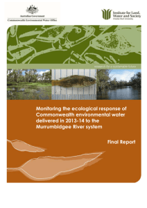 Monitoring the ecological response of Commonwealth
