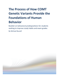 The Effect of Genetic Variants on Human Behavior