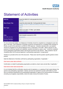 Mock template Statement of Activities: Blood collection