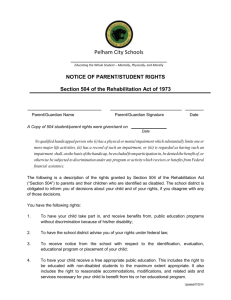 notice of parent/student rights