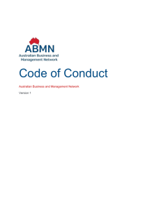 Code of Conduct Policy - Australian Business and Management