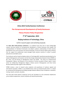 China 2015 Family Business Conference_Sept 2015 v2