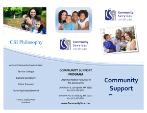 Community Support Program (CSP)