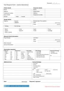 Template Laboratory Request Form