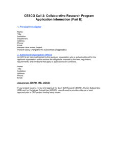 Part B: Application Information - Stanford University School of