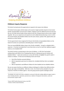 Family Fund - Every Disabled Child Matters