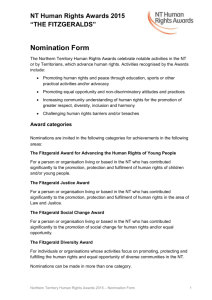 Award categories - NT Human Rights Awards
