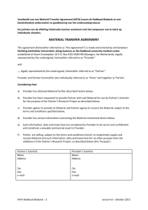 material transfer agreement