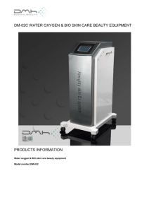 DMOX02C Water Oxygen BIO Skin Treatment Beauty Machine