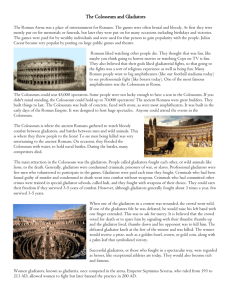 The Colosseum and Gladiators