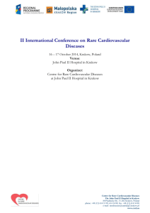II International Conference on Rare Cardiovascular Diseases