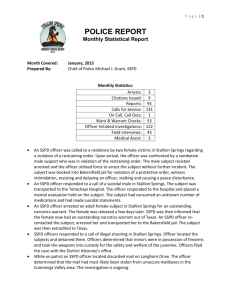 Jan 2015 stats - Stallion Springs CSD