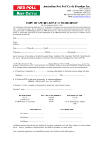 form of application for membership
