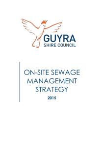 ON-SITE SEWAGE MANAGEMENT STRATEGY