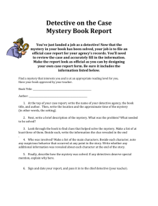 Mystery-Book-Report