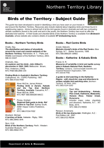 Books – Northern Territory Birds