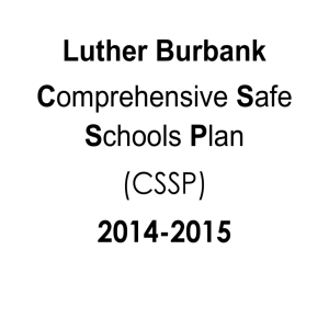 LBHS Comprehensive Safe Schools Plan