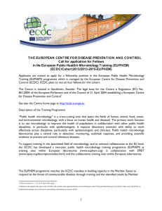 Application-form-EUPHEM-2013 - ECDC