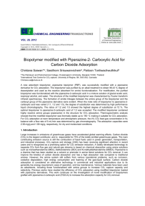 Biopolymer modified with Piperazine-2
