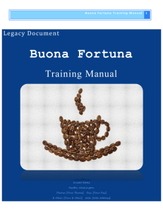 The Buona Fortuna Espresso machine is a pump