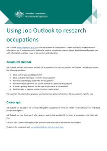 DOCX file of Using Job Outlook to research occupations