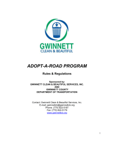 Individual Registration Form - Gwinnett Clean and Beautiful