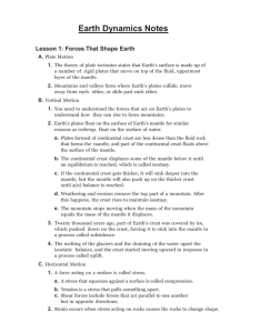 Earth Dynamics Notes