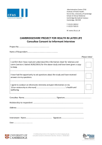 Consultee Consent to Informant Interview