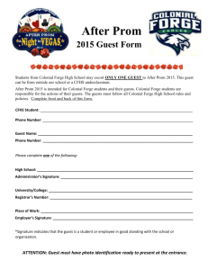 GUEST Form - 2015 AFTER PROM