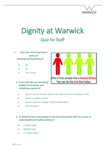 Quiz for Staff - University of Warwick