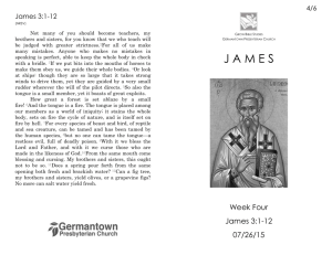 Week Four: James 3:1-12