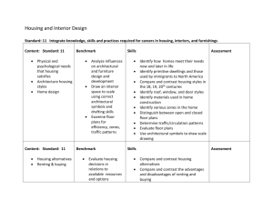 Housing and Interior Design Curriculum Map