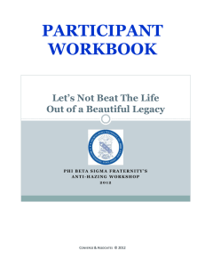 Participant Guide - Phi Beta Sigma Fraternity, Inc.