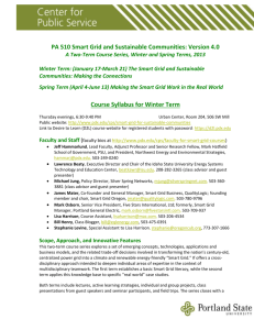 PA 510 Smart Grid and Sustainable Communities