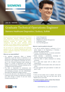 Graduate Technical Operations Engineer