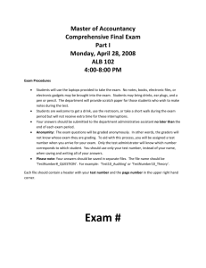 Spring 2008 Comp Exam Part I ()