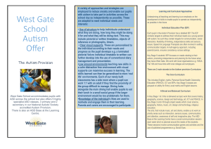 West Gate School - ASD Offer leaflet