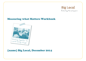 Measuring what matters workbook