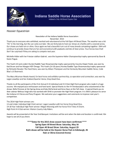 Hoosier Equestrian - ISHA Indiana Saddle Horse Club