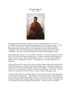 Khyunga Rinpoche - Vajra Publications