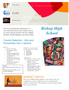 Arts & Humanities - Bishop