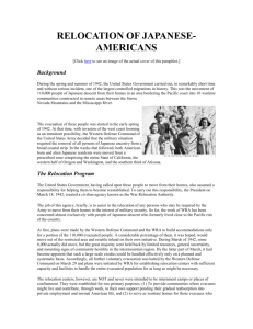 Relocation of Japanese Americans