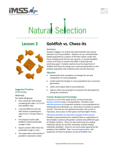 Lesson 2 Goldfish vs. Cheez-its - Integrated Middle School Science
