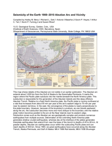 Seismicity of Earth 1900-2010 Aleutian Arc