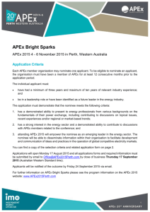 APEx Bright Sparks Application Form