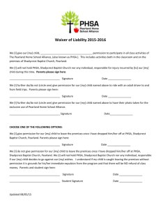 Release Forms 2015-2016 - PHSA - Pearland Home School Alliance