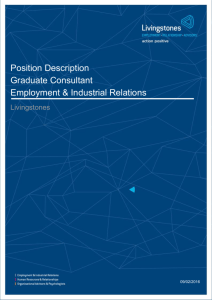 Position Description - Graduate Consultant